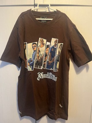 Camiseta Narkotic Marrón Talla M