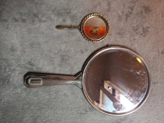 Set de 2 Espejos de Mano Vintage
