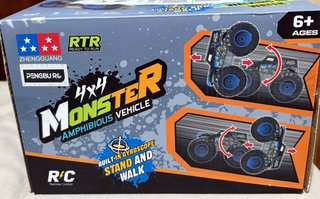 Coche Teledirigido 4x4 Monster Amphibious