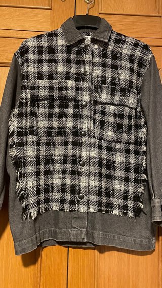 Chaqueta de cuadros ZARA