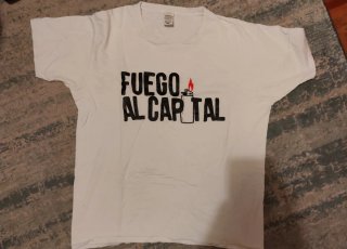 Camiseta Blanca Fuego al Capital