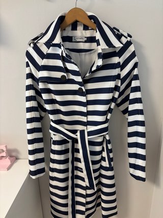Gabardina Minueto Rayas Azul y Blanco