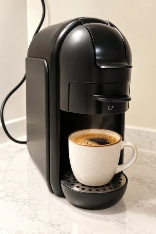Cafetera de cápsulas Qilive negra