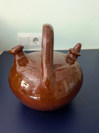 Botijo de barro esmaltado