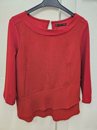 Blusa Roja Zara Talla M