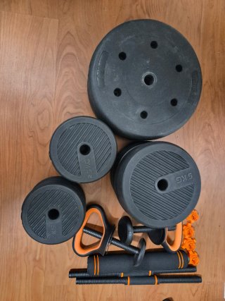 Kit de Mancuernas y Discos de Pesas 68kg
