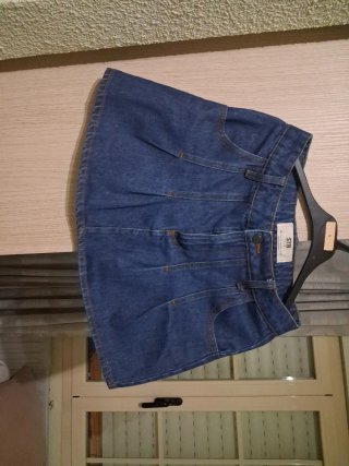 Falda vaquera Stradivarius azul