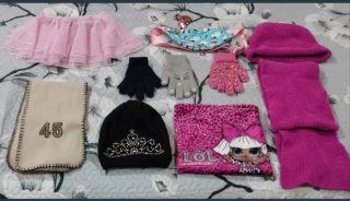 Lote de accesorios de invierno para niña