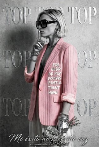 Blazer Rosa con Raya Diplomática