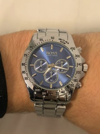 Reloj Hugo Boss Plateado y Azul