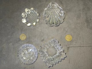 Set de 5 Ceniceros Mini de Cristal