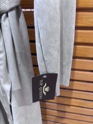 Gabardina Top Queens Gris