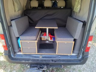 Mueble Camper con Colchón para Ford Transit