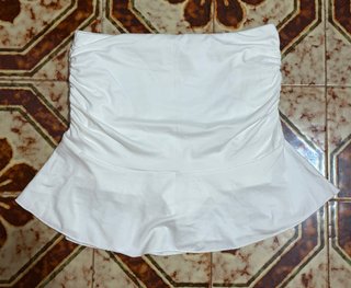 Falda blanca con short interior