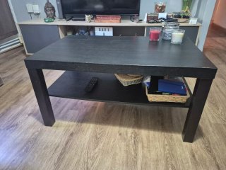 Mesa de centro baja negra