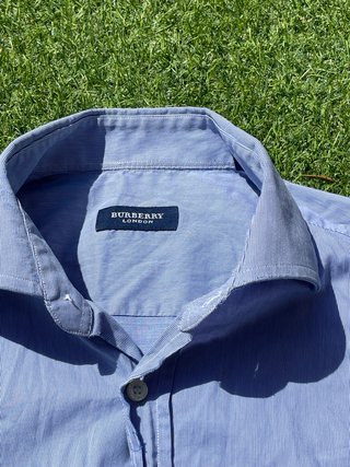Camisa Burberry London rayas azul hombre