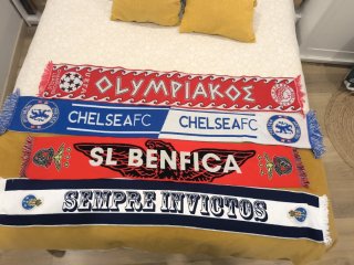 Pack de 4 Bufandas de Equipos de Fútbol