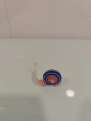 Pequeño Caracol de Cristal Decorativo