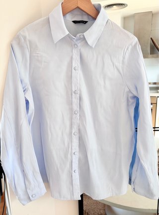 Camisa Azul Zara Talla S