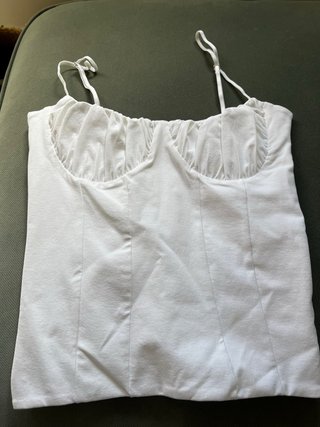 Top blanco Zara