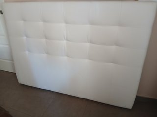 Cabezal de Polipiel Blanco para Cama 150cm