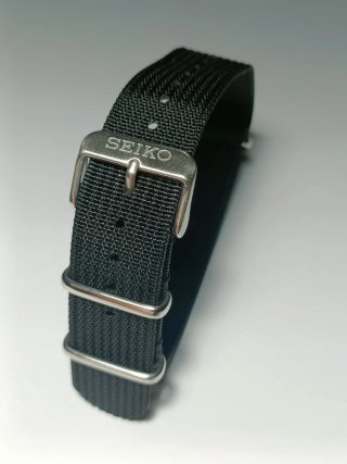 Correa de Reloj Seiko 20mm Negra