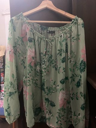 Blusa Estampada Zara Talla XL