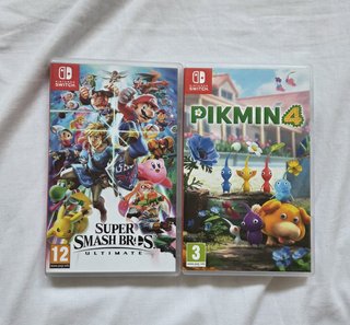 Pack Smash Bros Ultimate y Pikmin 4 para switch