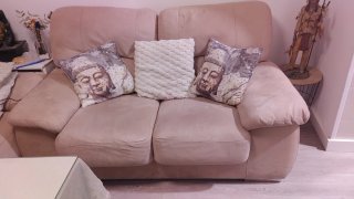 Sofá de 3x2 plazas beige