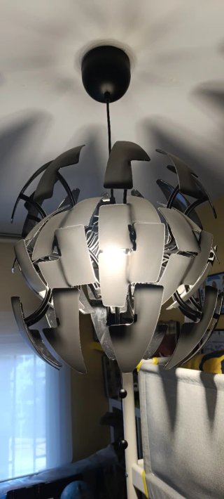 Lámpara Esférica Ikea Negra