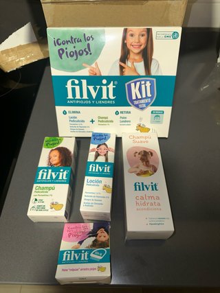 Kit Tratamiento Completo Filvit Antipiojos
