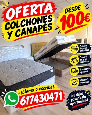 Colchones y Canapés de Gran Capacidad en oferta