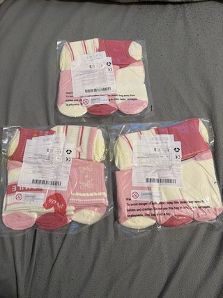 Lote de 3 packs de calcetines infantiles nuevos