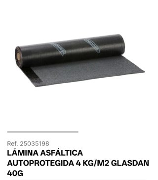 Lámina Asfáltica Danosa Glasdan 40G 4kg/m2