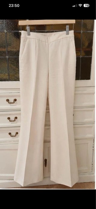Pantalón Blanco Acampanado