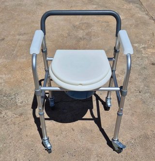 Silla WC/Ducha Plegable con Ruedas