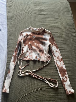 Camiseta Manga Larga Estampada Zara