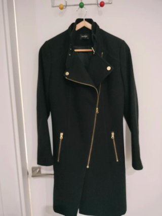 Abrigo 3/4 Negro Talla 38