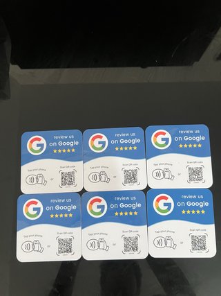 6 Placas NFC para Reseñas de Google