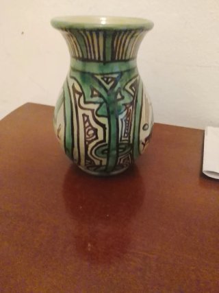 Jarrón de Cerámica Decorado