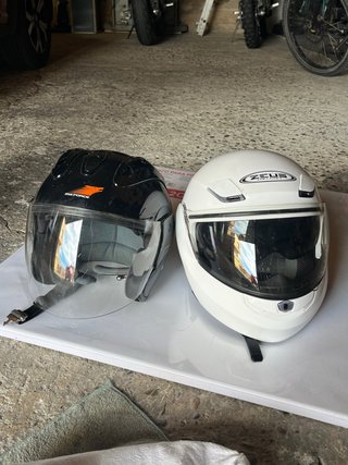 Lote 2 Cascos Moto: Integral Zeus y Jet MX Force