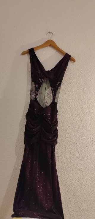 Vestido de fiesta largo morado
