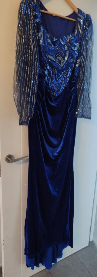 Vestido de fiesta largo azul