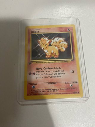 Carta Pokémon Vulpix Edición 1 1999 base set