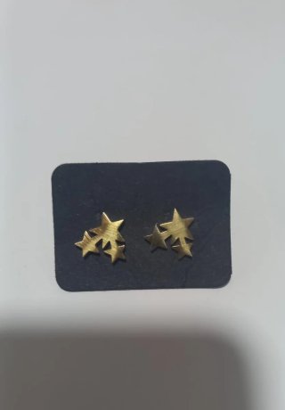 Pendientes de Acero con Forma de Estrellas