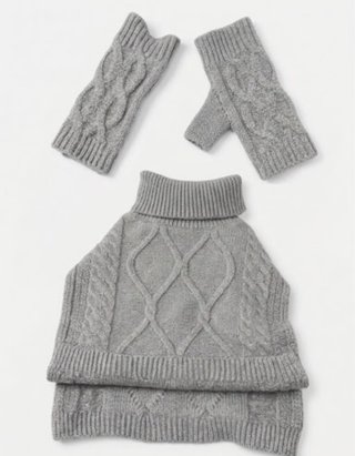 Jersey Gris sin Mangas con Guantes