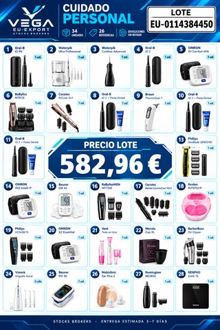 Lote de 34 productos de cuidado personal