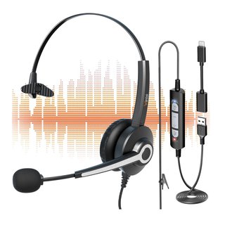 Auriculares con Micrófono Wantek 681N USB/USB-C