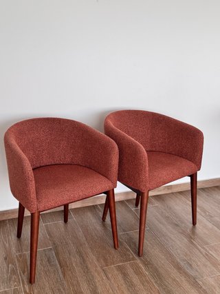 2 Sillas Comedor Sklum Bunia Burdeos