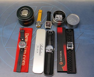 7 relojes de pulsera publicidad bebidas.